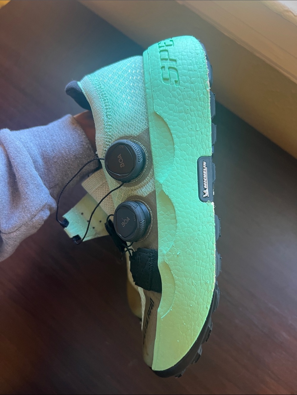 Speedland GS:PDX mint green trail running shoes with BOA size 8 - Picture 4 of 7